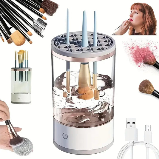 LIMPIADOR DE BROCHAS ELECTRICO, PARA MAQUILLAJE SHOPPEDI2